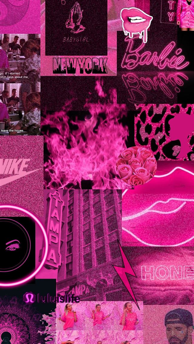 640x1136 Hot Pink And White Aesthetic top -  iPhone Wallpaper