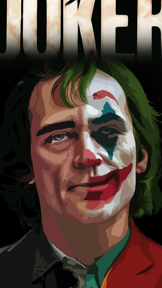1284x2778  Joker 2019 Movie Joaquin Phoenix DC Universe vect... - joker 2019 iPhone Wallpaper