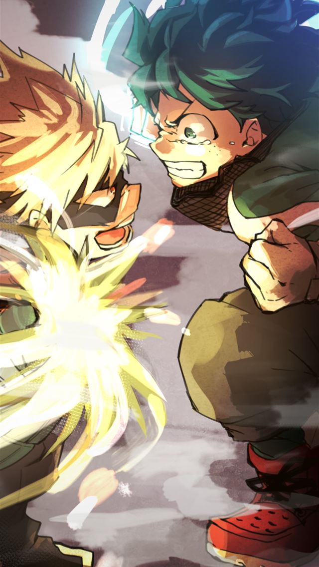 1284x2778 Midoriya Izuku Bakugou Katsuki Boku No Hero Academ... - boku no hero academia iPhone Wallpaper