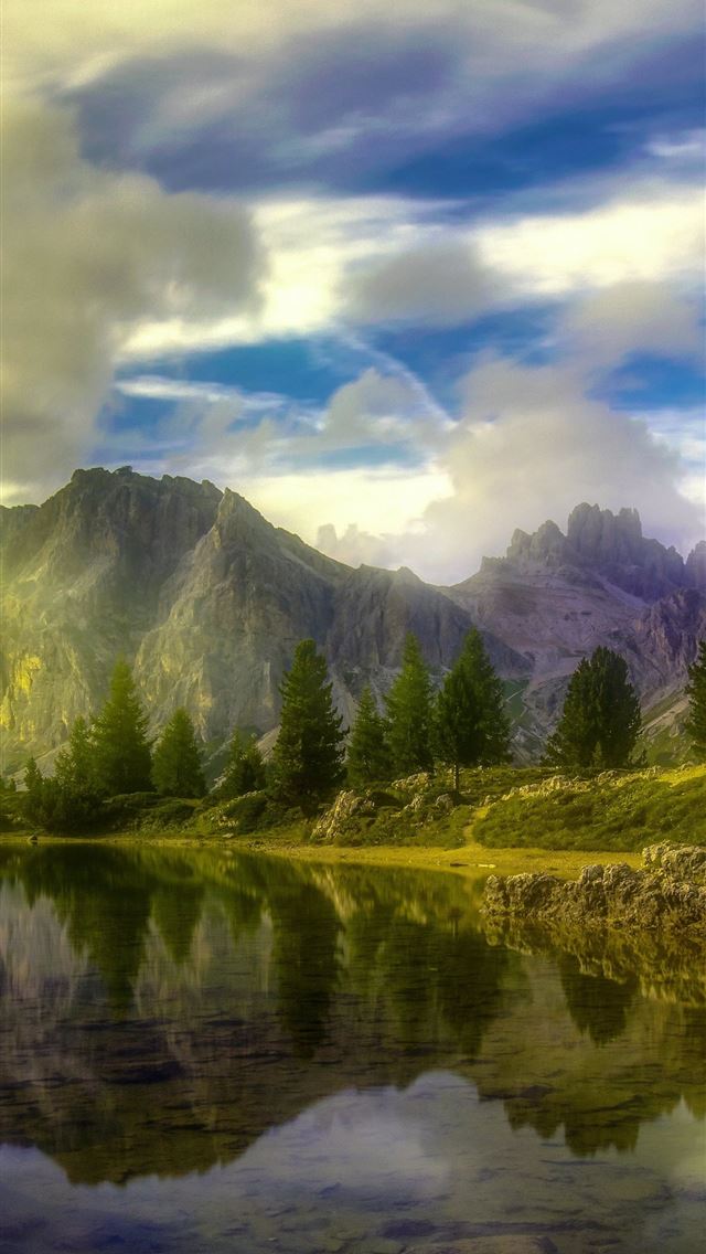 1284x2778 Dolomitas Lake ID 5904 - lake iPhone Wallpaper