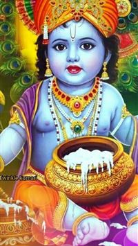 Baby Krishna Top Free Baby Krishna Backgrounds Acc... iPhone wallpaper