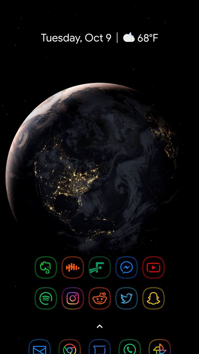 1284x2778 My setup Google live always rotates the Earth to s... - earth iPhone Wallpaper