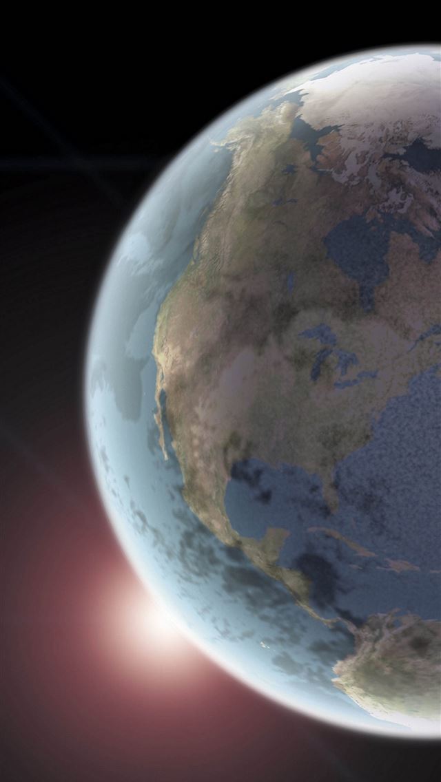 1284x2778 Earth Space Light  - earth iPhone Wallpaper