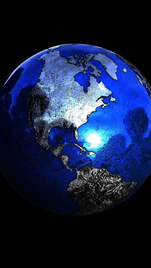 1284x2778 planet earth sphere 3d figure abstract samsung gal... - earth iPhone Wallpaper