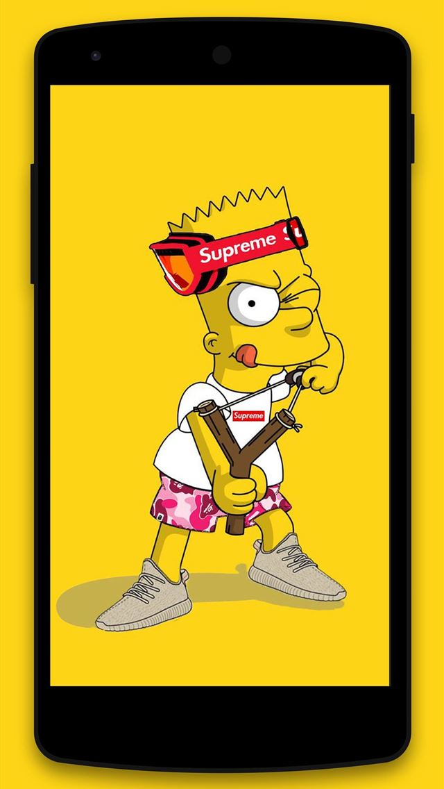 1284x2778 Bart Simpson Supreme Hd - supreme iPhone Wallpaper