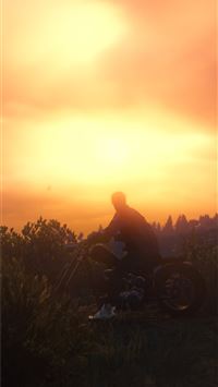 Gta V Sunset Scenic In game Grand Theft Auto V for... iPhone wallpaper