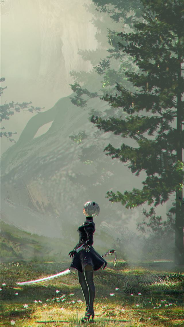 1284x2778 NieR Automata 2B -  iPhone Wallpaper