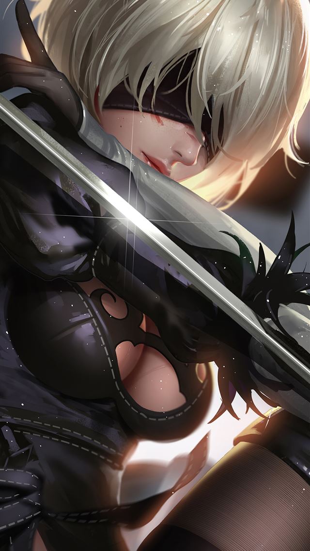 1284x2778 322502 Nier Automata 2B Sword phone HD Images Back... - nier automata iPhone Wallpaper