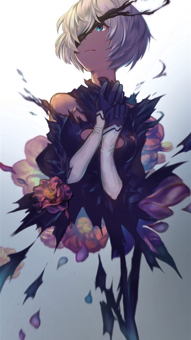 1284x2778 Nier Automata NieR 2B Nier Automata Torn Clothes R... - nier automata iPhone Wallpaper