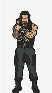 Drawing Roman Reigns Cartoon wallpaper