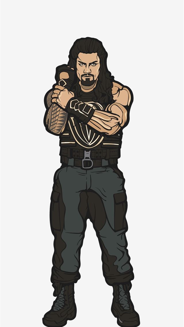 1284x2778 Drawing Roman Reigns Cartoon - roman reigns iPhone Wallpaper