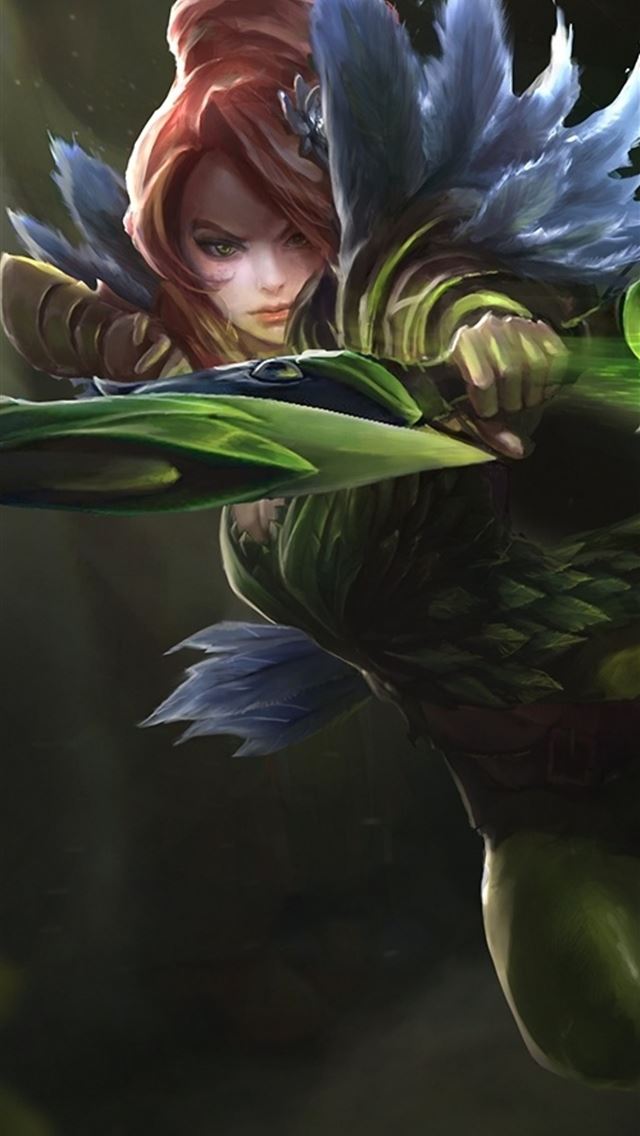 1284x2778 Windranger Dota 2 Sony Xperia X XZ Z5 Premium HD 4... - dota 2 iPhone Wallpaper