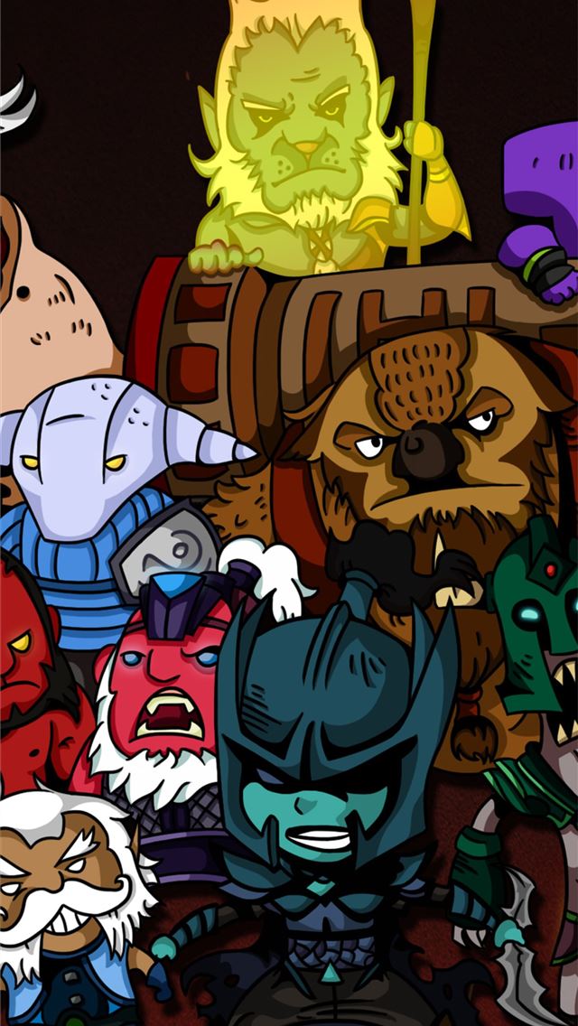 1284x2778 dota 2 chibi heroes Resolution HD Games 4K Images ... - dota 2 iPhone Wallpaper