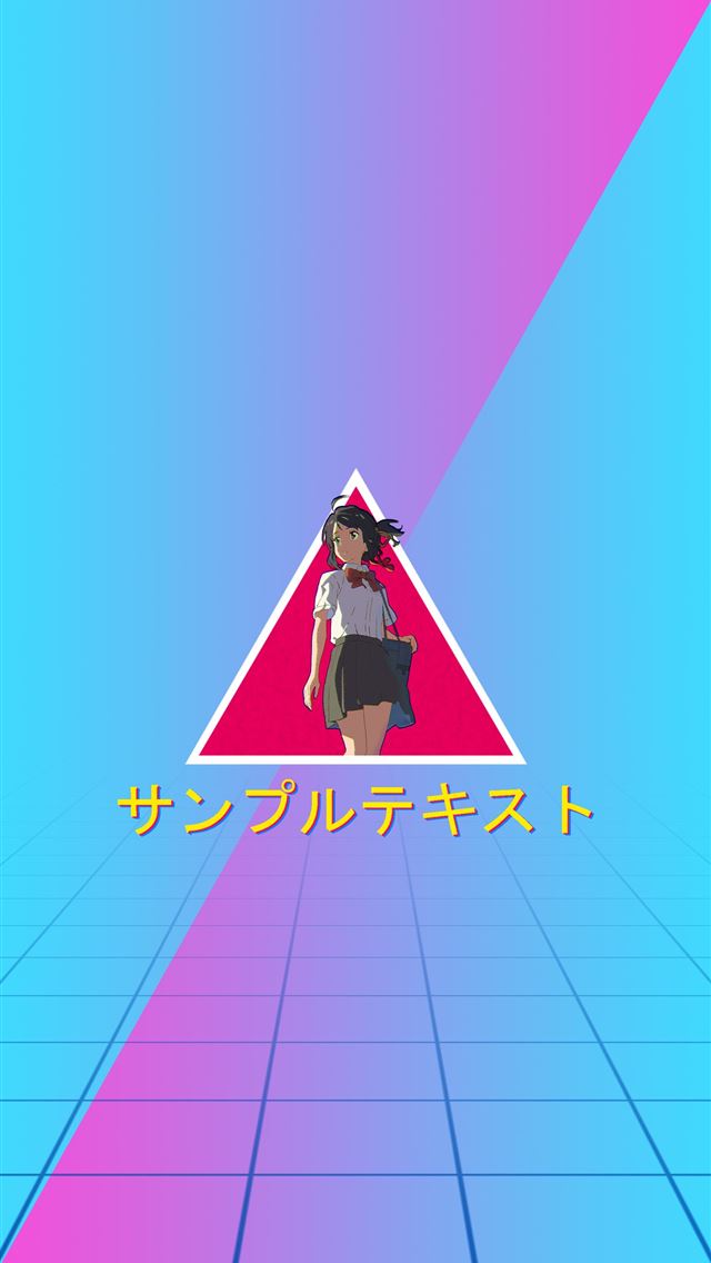 1284x2778  vaporwave your name P0kahontaz 1457801 HD WallHer... - your name iPhone Wallpaper