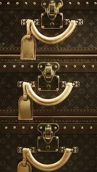Download Dark Brown Louis Vuitton iPhone Wallpaper