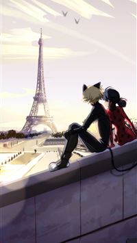 miraculous tales of ladybug cat noir wallpaper