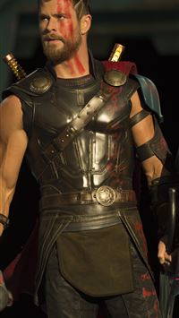 Picture Thor Ragnarok Chris Hemsworth Shield Men M... wallpaper