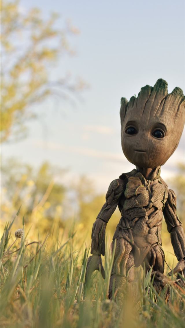 1125x2436 My GF did a photo of my baby groot and now I have ... - groot iPhone Wallpaper