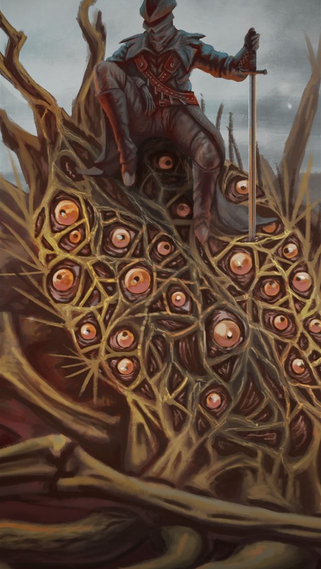 1284x2778 Amygdala Bloodborne The Hunter Sword Artwork Blood... - Bloodborne iPhone Wallpaper