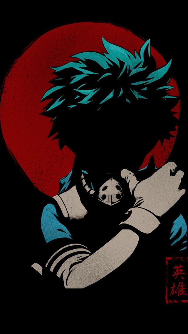 1284x2778 Izuku Midoriya by me I hope the Kanji is right Bok... - izuku midoriya iPhone Wallpaper