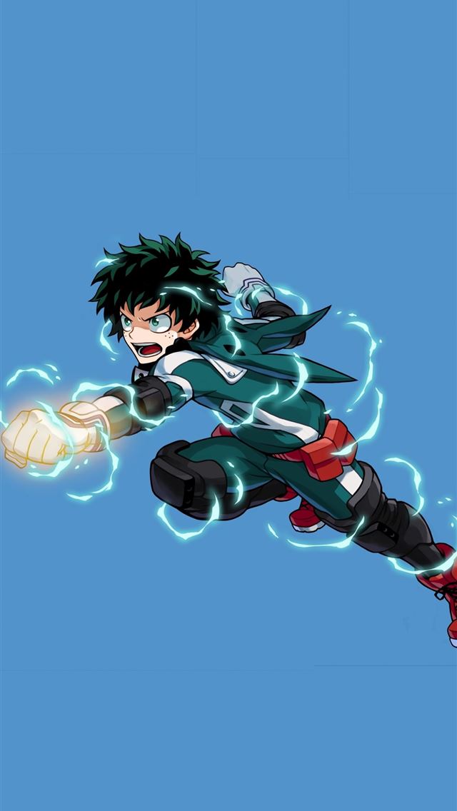 1284x2778 angry izuku midoriya fist art lg v30 lg g6 hd imag... - izuku midoriya iPhone Wallpaper