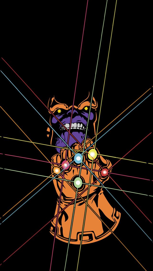 1284x2778 Thanos With Infinity Gauntlet Cave - thanos iPhone Wallpaper
