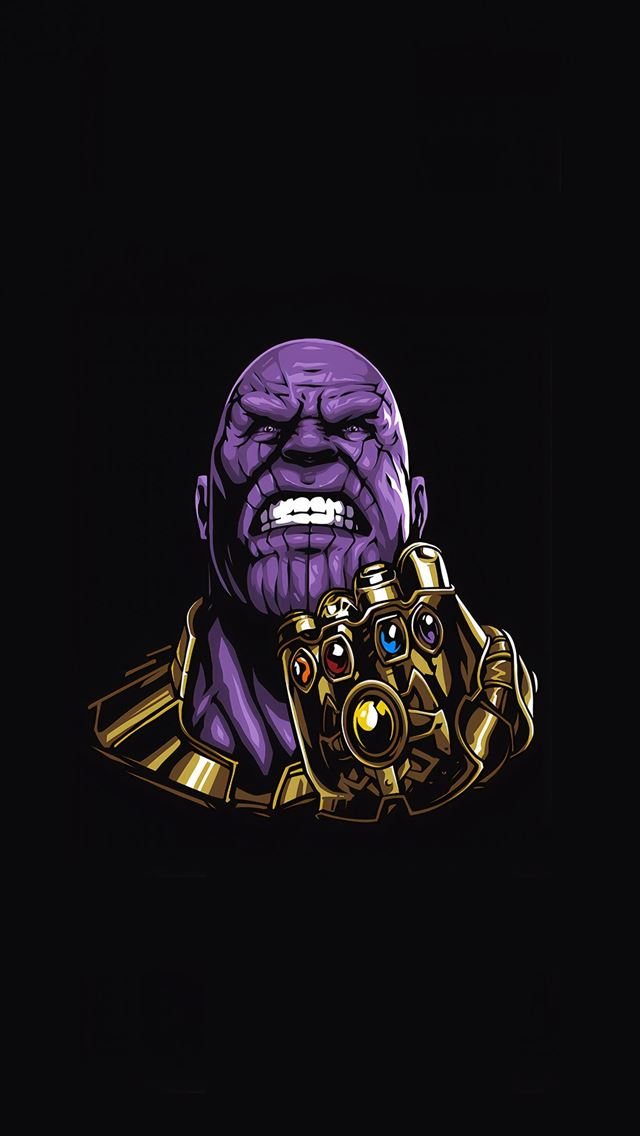 1284x2778 Thanos super villain minimal art 4К Sony Xperia Z... -  iPhone Wallpaper