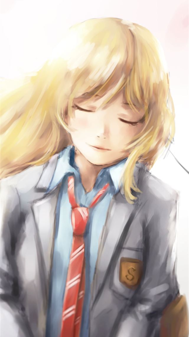 1284x2778 Kaori Miyazono Kousei Arima In Your Lie In April S... - your lie in april iPhone Wallpaper