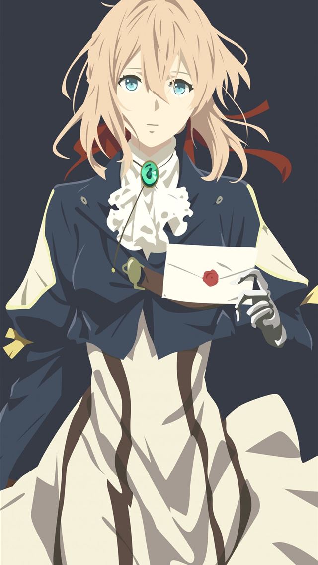 1284x2778 Minimal Violet Evergarden anime art LG V30 LG G6 - violet evergarden iPhone Wallpaper