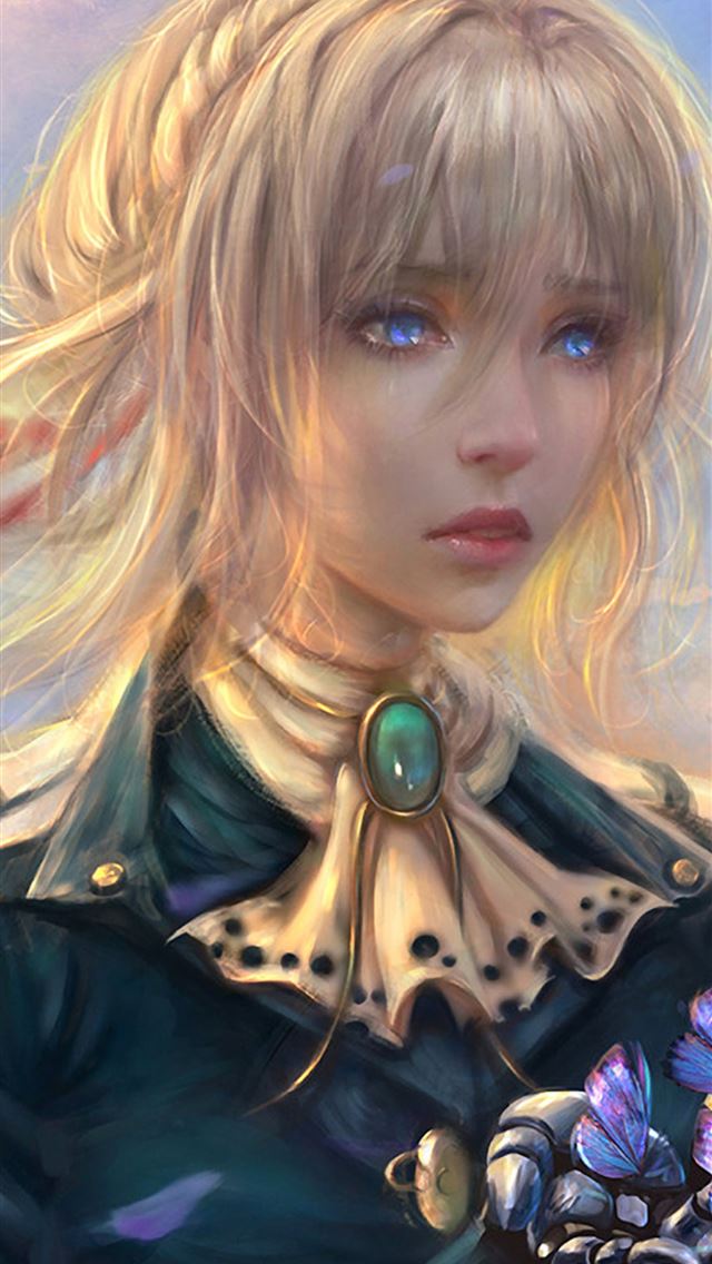 640x1136 Violet Evergarden Anime Girl Sony Xperia X XZ Z5 P... -  iPhone Wallpaper