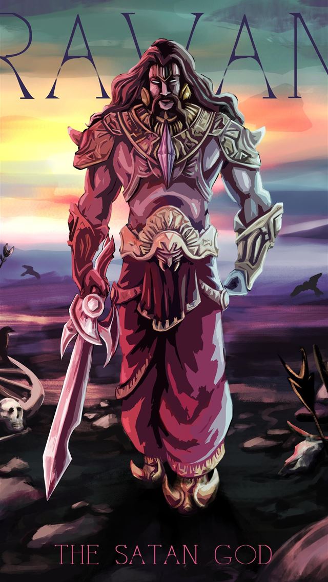 1284x2778 ravana - hindu iPhone Wallpaper