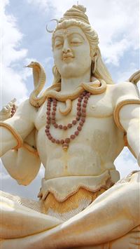 Hindu God Lord Shiva Big Idol Hd Desktop Backgroun... iPhone wallpaper