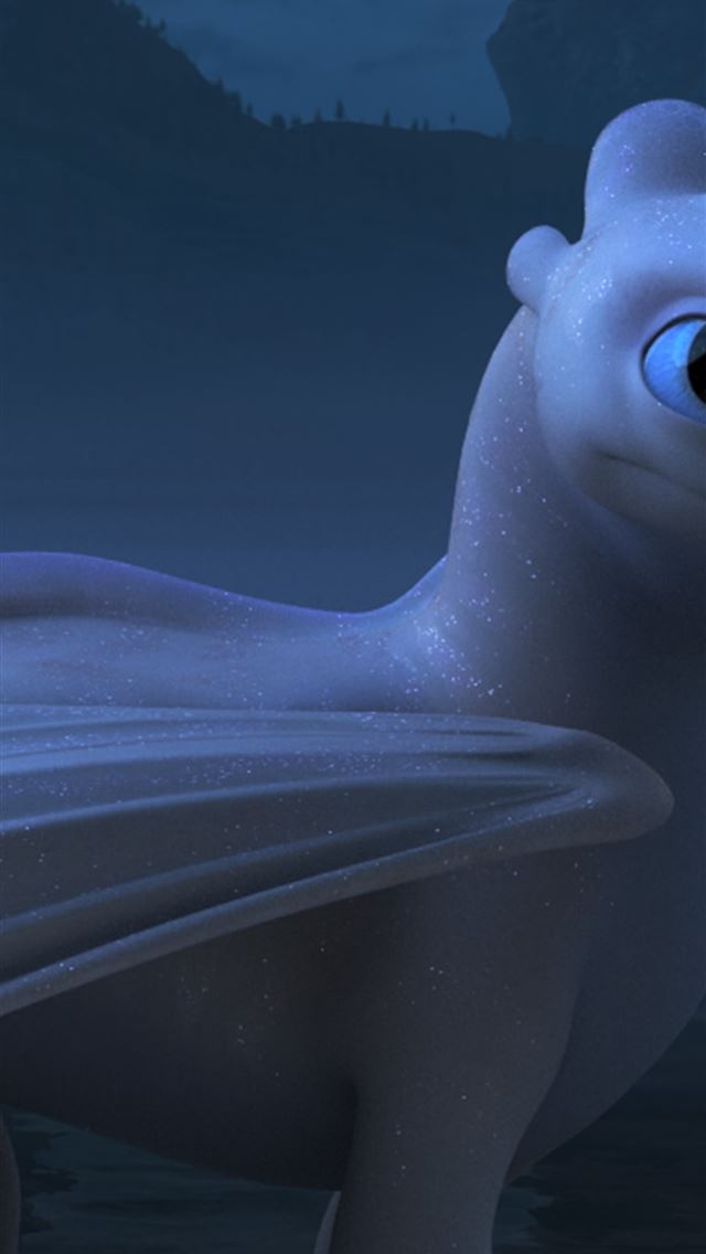 1284x2778 Light Fury in How To Train Your Dragon The Hidden ... - how to train your dragon iPhone Wallpaper