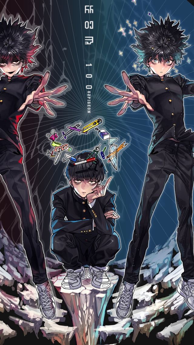 1284x2778 Shigeo Kageyama Mob Psycho 100 8K - mob psycho 100 iPhone Wallpaper