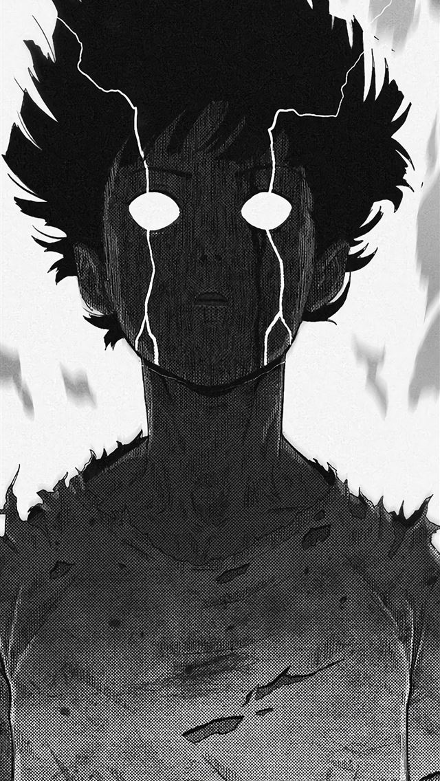 1284x2778 Shigeo Kageyama Rage Mob Psycho 100 4K -  iPhone Wallpaper