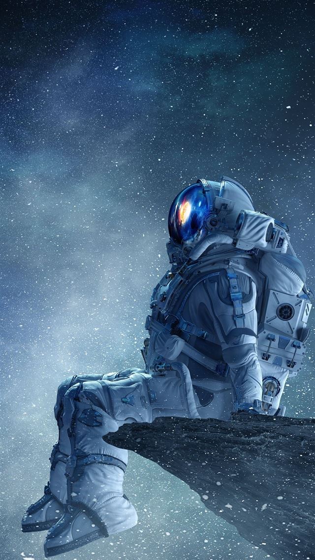 1284x2778 Galaxy Astronaut Cartoon Hd -  iPhone Wallpaper