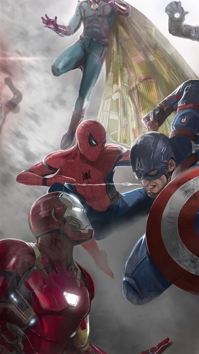 1284x2778 Captain America Civil War Movie Artwork Sony Xperi... - captain america civil war iPhone Wallpaper