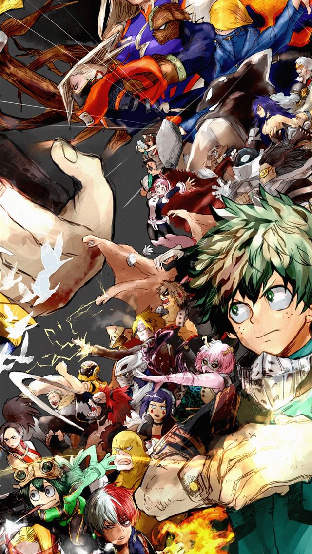 One for All My Hero Academia on Dog iPhone Wallpapers Free Download