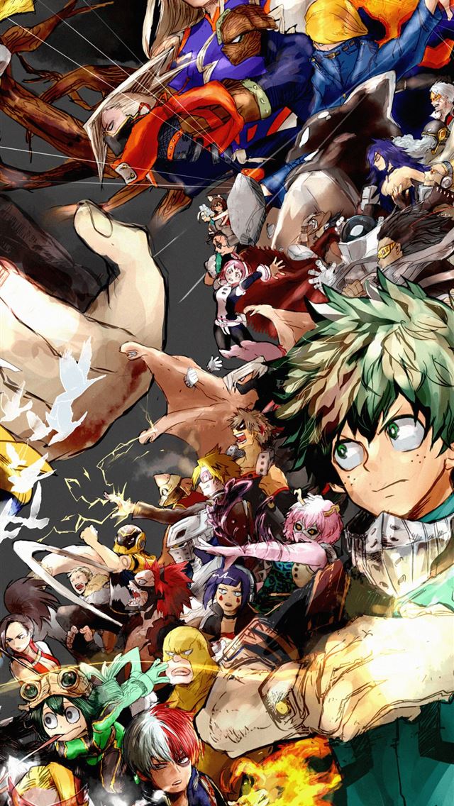 1284x2778 One for All My Hero Academia on Dog - anime iPhone Wallpaper