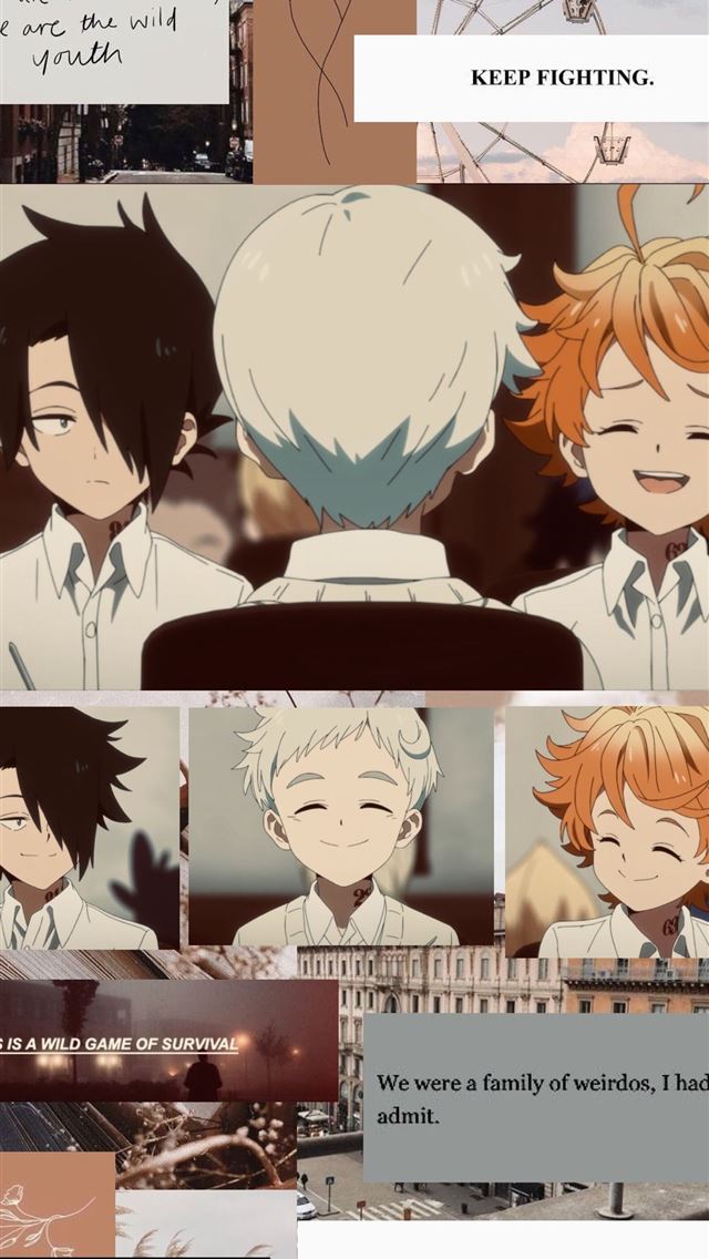 1284x2778 the promised neverland - anime iPhone Wallpaper