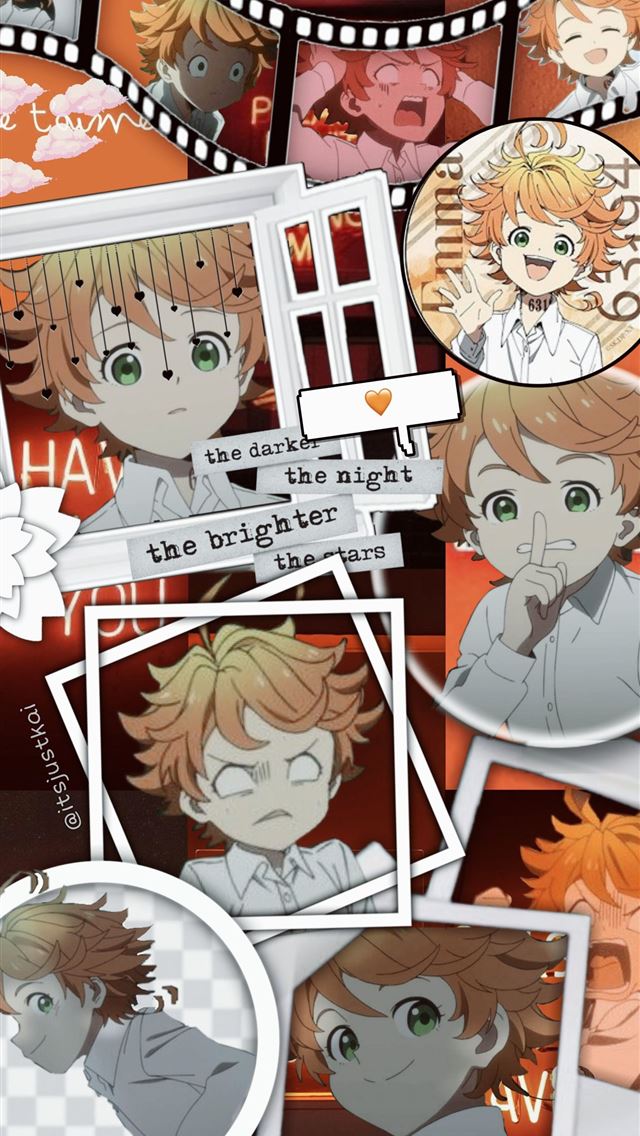 1284x2778 the promised neverland - anime iPhone Wallpaper