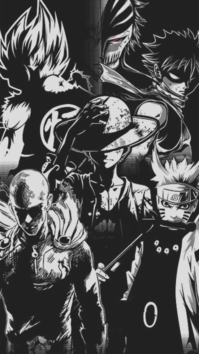 Black And White Anime Wallpapers  Wallpaper Cave