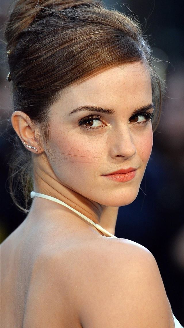 1284x2778 Emma Watson In White Dress Samsung Galaxy Note 9 8... - Emma Watson iPhone Wallpaper