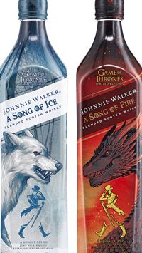 Fire Ice Johnnie Walker Game of Throne Whiskies iPhone wallpaper