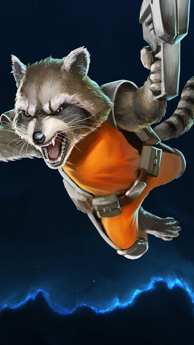 1284x2778 Rocket Raccoon Aims to Shoot Galaxy S10 Hole Punch - rocket raccoon iPhone Wallpaper