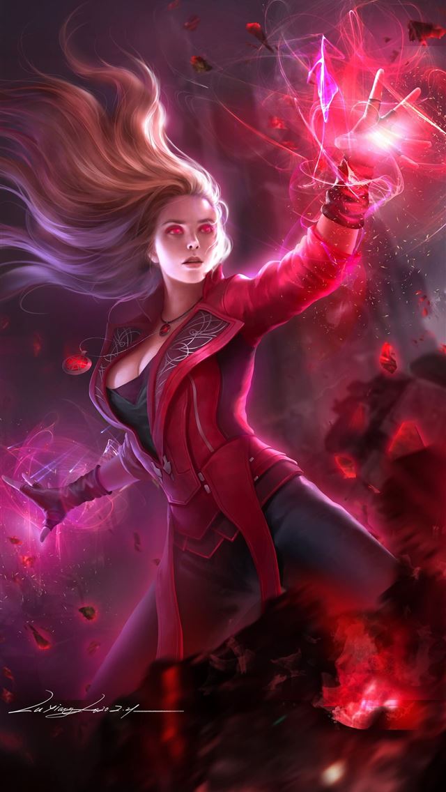 1284x2778 red eyes glowing eyes Scarlet Witch Wanda maximoff... - scarlet witch iPhone Wallpaper