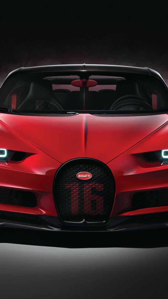 1284x2778 red car bugatti chiron sport luxury 2018 samsung g... - bugatti chiron iPhone Wallpaper