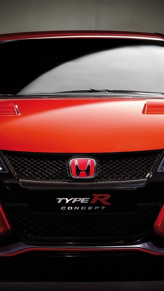 1284x2778 Honda Civic Type R Red Cars Front View Honda Civic... - honda civic type r iPhone Wallpaper