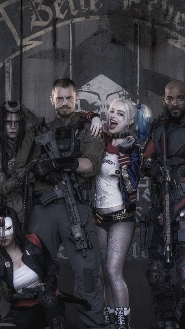 1284x2778 Suicide Squad team Best Movies of 2016 Movies - suicide squad iPhone Wallpaper