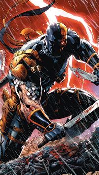 Deathstroke Splash Art Cave wallpaper